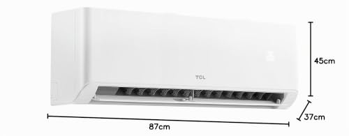 TCL Split Klimaanlage 12000 BTU (3,4kW) Modell: BreezeIN mit Sprachsteuerung, WIFI für Räume bis35m² 4 in 1: Heizen, Kühlen, Entfeuchten, Ventilieren inkl. 8°C Frostschutzmodus, Eco- & Turbomodus