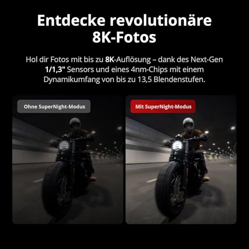 DJI Osmo Action 5 Pro Essential Combo, 4K-Action-Cam für schnellen Start | 1/1,3“ Sensor, 4K/120fps Video, Motivverfolgung, Stabilisierung, Dual OLED Touchscreens, wasserdicht, für Sport und Vlog