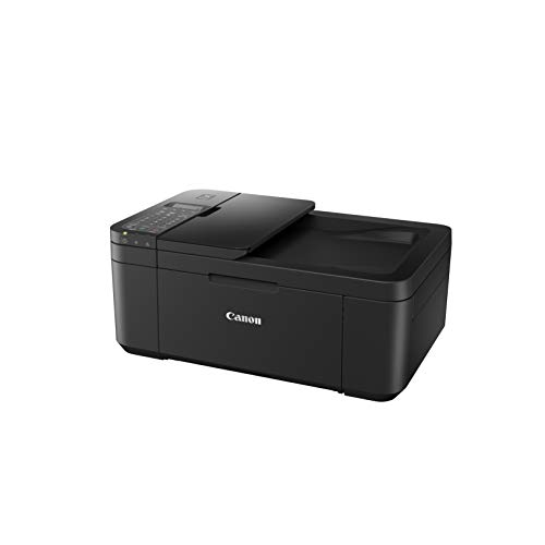 Canon PIXMA TR4550 Drucker Farbtintenstrahl Multifunktionsgerät DIN A4 (Farbdruck, Scanner, Kopierer, Fax, 4 in 1, 4.800 x 600 dpi, USB, WIFI, WLAN, Duplexdruck, Print App), schwarz