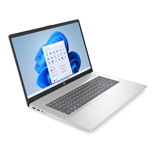 HP Laptop 17,3 Zoll IPS Full-HD, Intel Core i5 1334U, 10 x 4.60 GHz, 16 GB RAM, 512 GB SSD, Norton 360, Silber, Windows 11