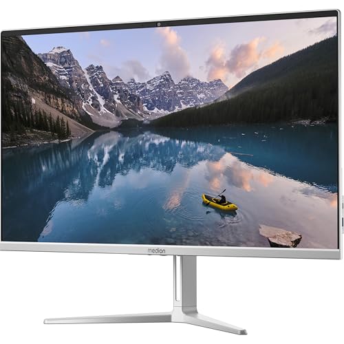 MEDION E27419 68,5 cm (27 Zoll) Full HD All in One Desktop PC (Intel Core i7-13620H, 16GB DDR4 RAM, 1TB PCIe SSD, WLAN, HDMI in & Out, kabellose Maus & Tastatur, Windows 11 Home)