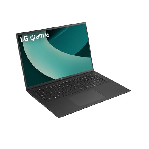 LG gram 16 16Z90RU-G.AA58G (16 Zoll) IPS Notebook, Intel Core i5-1334U, 16GB RAM, 1TB SSD, Intel Iris® Xe Graphics, federleicht (1,199 kg), 80 Wh, Thunderbolt 4, Schwarz