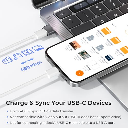 Basesailor USB auf USB C Adapter für iPhone 18 17e 16 Pro Max Duo Charger | Typ C Buchse zu USBA Stecker Ladegerät Netzteil für Apple 15 14 Plus,iPad 10 Mini 7 Air 6,Apple Watch 12 11 10,Samsung S26 25