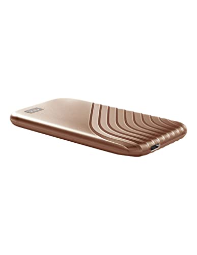 WD My Passport SSD 1 TB mobiler SSD Speicher (NVMe-Technologie, USB-C und USB 3.2 Gen-2 kompatibel, Lesen 1050 MB/s, Schreiben 1000 MB/s) Rose Gold