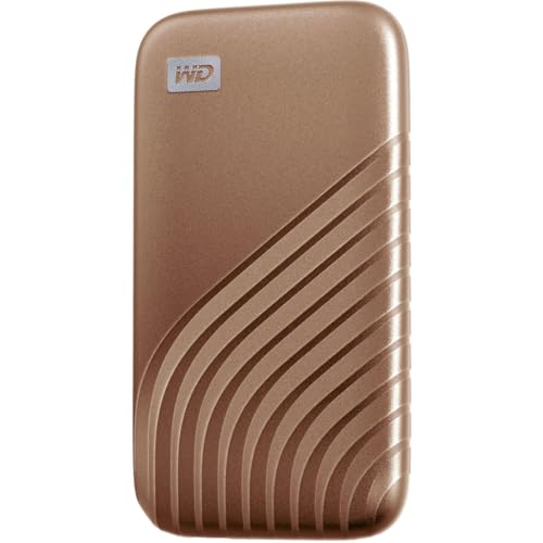 WD My Passport SSD 2 TB mobiler SSD Speicher (NVMe-Technologie, USB-C und USB 3.2 Gen-2 kompatibel, Lesen 1050 MB/s, Schreiben 1000 MB/s) Rose Gold
