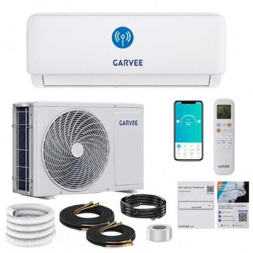Klimaanlage Split, 24000 BTU Inverter Klimagerät mit Kühlung und Heizung, 7.2kW Split Klimaanlage Wandmontage, WiFi&App, Sehr Leise, R32 Kältemittel, Montagematerial, bis 120qm