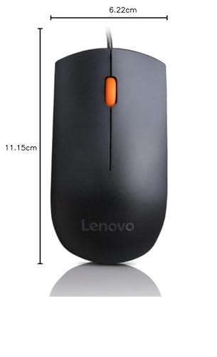 Lenovo GX30M39704 300 Maus (für 320 Touch-15, 320-14, 320-17, 520-22, 520-24, 520-27, 720-18, Legion Y520-15, V11) 0-15, Schwarz