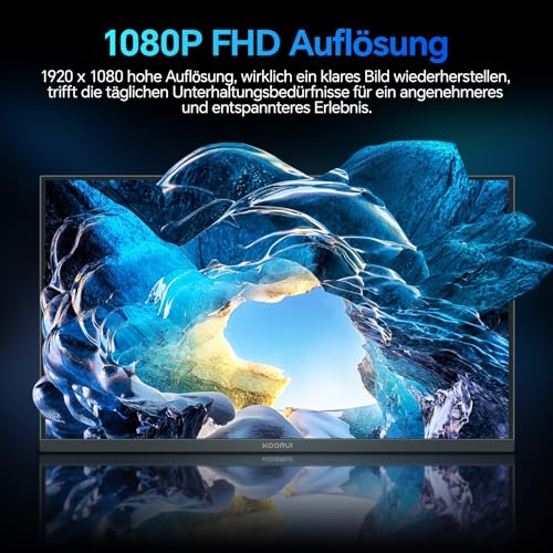 KOORUI E2711F 27 Zoll Monitor FHD 100Hz IPS AdaptiveSync HDMI EyeCare VESA | 1920x1080, -5°~15° neigbar, VGA, ultradünnes Design, Augenschutz