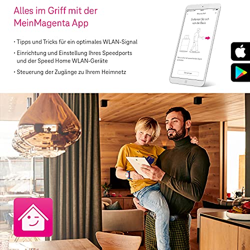 Deutsche Telekom Speedport Smart 4 Mesh Set mit 1 Speed Home WLAN Repeater Neue ASIN