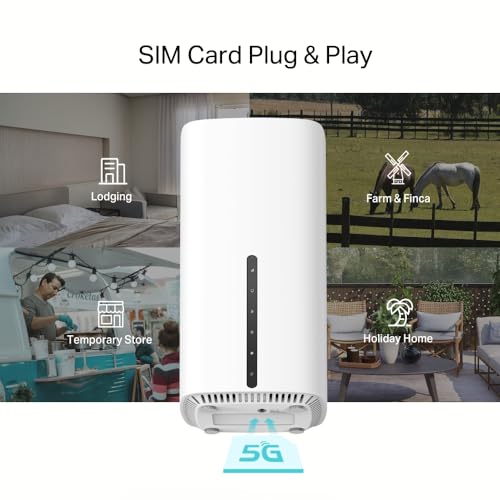 TP-Link Archer NX200 LTE WLAN Router, 5G Router SIM-Karte, AX1800 Dualband-WLAN 6, 3 x Gigabit-Ports, MU-MIMO, Web- und APP-Verwaltung, Plug-and-Play