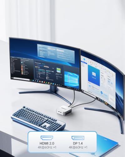 ACEMAGICIAN V1 Mini PC, AMD Ryzen5 3500U bis zu 3,7 GHz, 8GB DDR4 256GB SSD | Windows 11 Pro Mini Computer, Dual 4K Display/ WiFi 5/ BT 4.2 für Home Office, Büro, Business, Multimedia