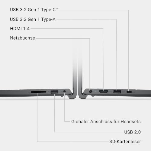 Dell 15 Laptop - Intel Core 3 100U, 8GB DDR5 RAM, 512GB SSD | 15,6" FHD entspiegelt, Intel UHD Grafik, Deutsch QWERTZ Tastatur, Windows 11 Home (Netzteil separat erhältlich)