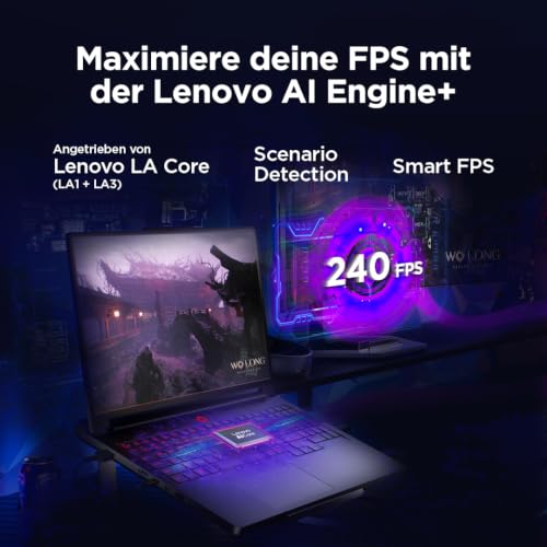 Lenovo Legion Pro 7i Gaming AI Laptop | 16" WQXGA 240Hz OLED Display | Intel Core Ultra 9 | 64GB RAM | 1TB SSD | NVIDIA GeForce RTX 5080 | Windows 11 | QWERTZ | AI Chip LA3 | 3 Monate GamePass