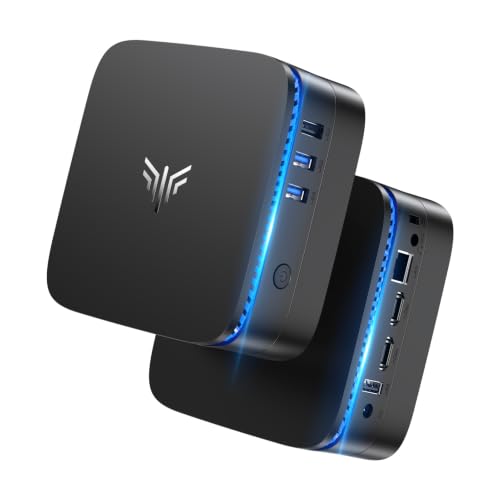 NiPoGi AK1PLUS Mini PC Ιntel N5030 (bis zu 3,1GHz) 12GB RAM+256GB SSD | WiFi5/BT4.2 Besser als N3350/N3450 2,5" SATA3.0 SSD Schacht W-11 Pro 4K@60Hz Dual Display HDMI 2.0*2 LAN für Büro/Bildung