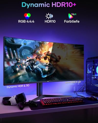 Nersligek 4K DisplayPort zu HDMI Kabel 2M, DP zu HDMI Stecker UHD 4K@30Hz/2K@60/1080P@120 Nylon DP zu HDTV Uni-Direktionales Kabel für Dell, Projektor, Desktop, AMD, NVIDIA, Lenovo, HP, ThinkPad