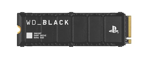 WD_BLACKSN850P PS5 SSD 2 TB , Offiziell Lizenziert für PS5 | Interne Gaming SSD; optimierter Kühlkörper, PCIe Gen4 Technologie, bis zu 7.300 MB/s Lesen, M.2 2280