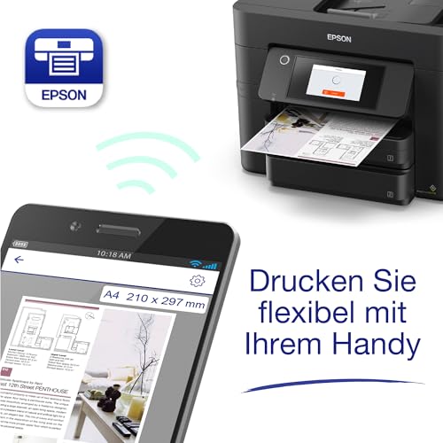 Epson Workforce Pro WF-4830DTWF A4 kabelloser Multifunktions-Tintenstrahldrucker