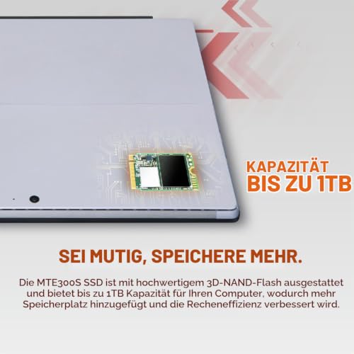 Transcend 256GB MTE300S PCIe 2230 SSD, 2000MB/s für Steam Deck, Surface Pro