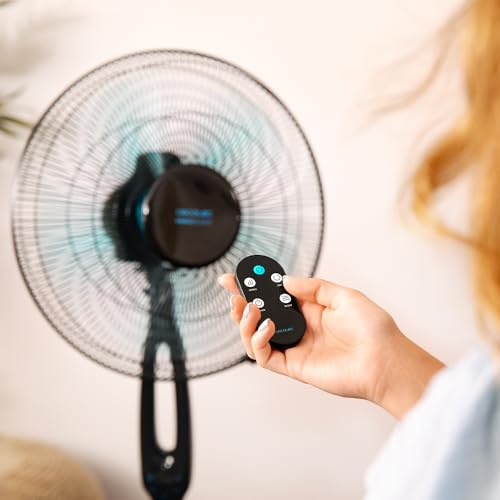 Cecotec Standventilator EnergySilence 560 Max Smart, 45 W | 40 cm Durchmesser, 5 Flügel, Touch-Bedienung mit Fernbedienung und LED-Display, 3 Geschwindigkeiten, 80° Oszillation