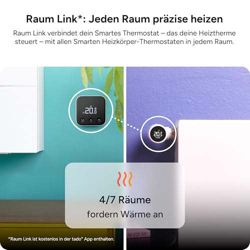 tado° Smartes Thermostat X - Zusatzprodukt für Fußbodenheizung und Boiler | Steuerung per App, Smart Speaker Steuerung (Alexa, Siri, Google Assistant), DIY Installation
