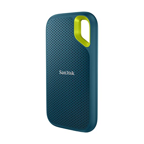 SanDisk Extreme Portable SSD 2 TB - bis zu 1.050 MB/s Lesen - Monterey | Externe SSD, kompatibel mit PC & Mac, IP65-Wasser- & -Staubschutz, 256-Bit-Verschlüsselung, USB 3.2 Gen 2, USB-C