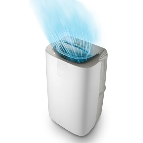 De'Longhi Pinguino GentleJet PAC AP98 mobile Klimaanlage, leise & tragbar, 11.500 BTU/h, für Räume bis zu 100m³, Entfeuchter, A+, 24 H Timer, Fernbedienung, 2.7kW, Klimagerät, Weiß