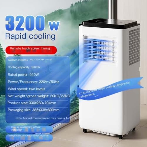 Tragbare Klimaanlage 12000 BTU, kühlt bis zu 350 sq ft, Fernbedienung, Timer, Oszillationsfunktion, inklusive Fenster-Kit für einfache energiesparende Installation