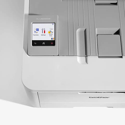 Brother HL-L8230CDW Professioneller und kompakter Farb-LED-Drucker mit WLAN (30 Seiten/Min.) weiß/grau