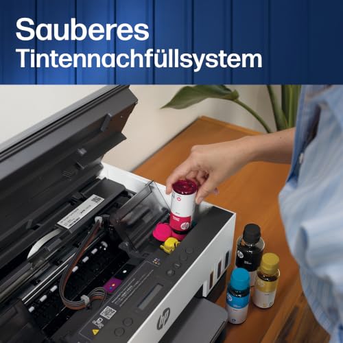 HP Smart Tank 7305 Multifunktionsdrucker (Drucker, Scanner, Kopierer, ADF, WLAN, LAN, AirPrint, Duplex, inklusive Tinte für bis zu 3 Jahre drucken)