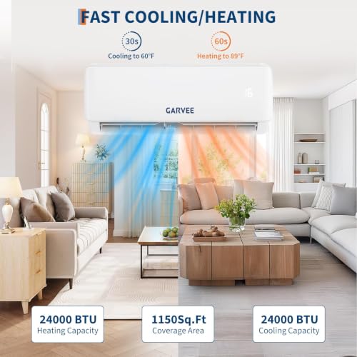 Split klimaanlage 24000 BTU,Leise Funktion Zum Kühlen und Heizen