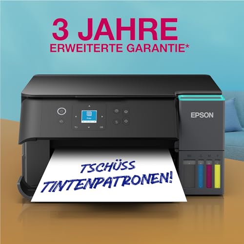 Epson EcoTank ET-2955 Tintentankdrucker | für vielbeschäftigte Haushalte | WLAN | A4 | Drucken, Kopieren, Scannen | 3.7 cm LCD-Display | Duplexdruck | inkl. Tinte für bis zu 3 Jahre