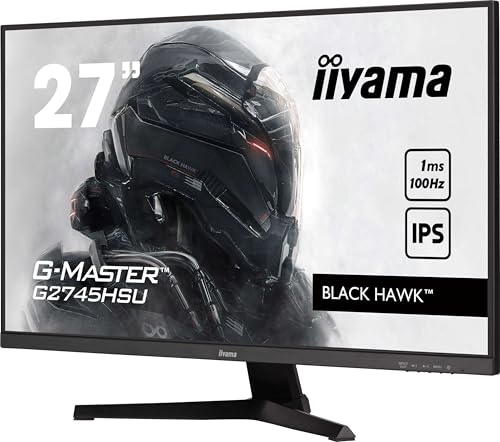 iiyama G-Master Black Hawk G2745HSU-B2 68,5cm 27" IPS LED Gaming Monitor Full-HD HDMI DP USB2.0 1ms Adaptive Sync schwarz