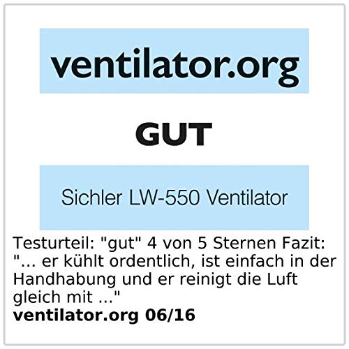 Sichler Haushaltsgeräte Kühllüfter Wohnung: Verdunstungs-Luftkühler LW-550 mit Ionisator und Timer, 20 l, 110 Watt (Klimagerät ohne Abluftschlauch, Wasserverdunster Kühlung, Air)