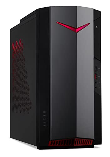 Acer Nitro 50 (N50-640) Gaming PC Windows 11 Home - Intel Core i5-12400 (Bis zu 4.40 GHz Turbo-Boost), 16GB DDR4 RAM, 512 GB GB M.2 SSD, NVIDIA GeForce RTX 3060 (12 GB GDDR6)
