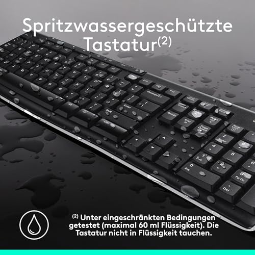 Logitech MK270 Kabelloses Set mit Tastatur und Maus für Windows