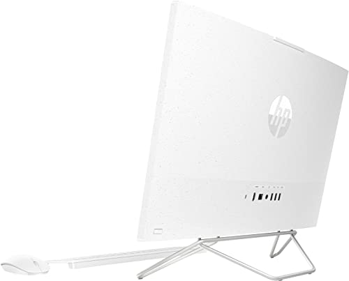 HP All-in-One 24-cb1002ss Bundle PC (23,8 Zoll) Full HD (1920 x 1080, IPS, Intel Core i5-1235U, 16GB RAM, 512GB SSD, Intel Iris Xe Graphics, Windows 11 H) ome, Anti-Reflektierend Schneeweiß