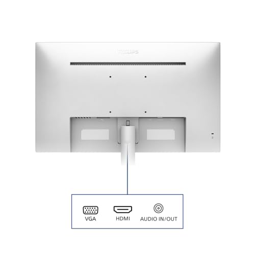 PHILIPS 241V8AW - 24 Zoll Full HD Monitor, eingeb. Lautsprecher, Flimmerfrei (1920x1080, 75 Hz, VGA, HDMI) Weiss