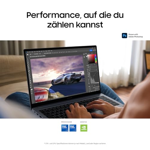 Samsung Galaxy Book4 Notebook, 15,6-Zoll-Display, Intel Core 3-Prozessor, 8 GB RAM, Laptop mit 256 GB Speicher, Gray, 3 Jahre Herstellergarantie [Exklusiv auf Amazon]