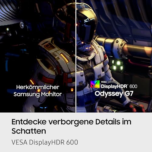 Samsung Odyssey G75F Curved Gaming Monitor, 37 Zoll | 3840 x 2160, 165 Hz, 1 ms (G/G), 1000R, VESA DisplayHDR 600 HDR10+, AMD FreeSync Premium Pro, LS37FG756EUXEN