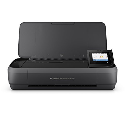 HP OfficeJet 250 mobiler Multifunktionsdrucker (Drucker Scanner, Kopierer, WLAN, ePrint, WiFi Direct, USB, 4800 x 1200 DPI) schwarz