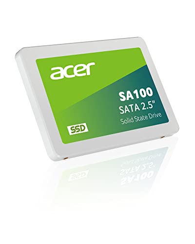acer SA100 960GB SATA 6Gb/s 2,5 Zoll SSD – bis zu 560 MB/s Lesen & 500 MB/s Schreiben, interne Festplatte für Laptop PC - stoßfest & leise, ideal als System-Upgrade