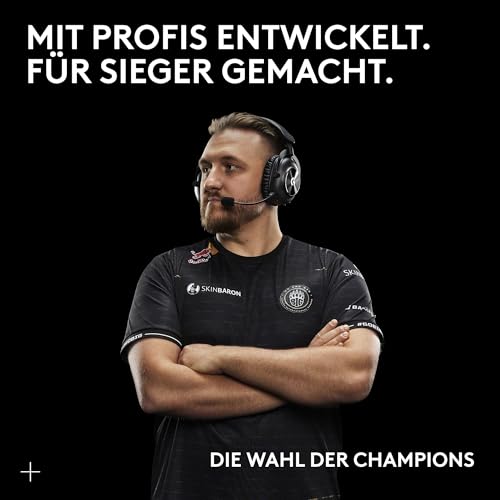 Logitech G PRO X 2 Lightspeed Wireless Gaming-PC-Headset, Schwarz | Abnehmbares Mic, 50mm-graphentreiber, DTS:X 2.0–7.1 surround, Bluetooth/USB/3,5-mm-aux, PC-Headset, PS5, PS4, Nintendo Switch
