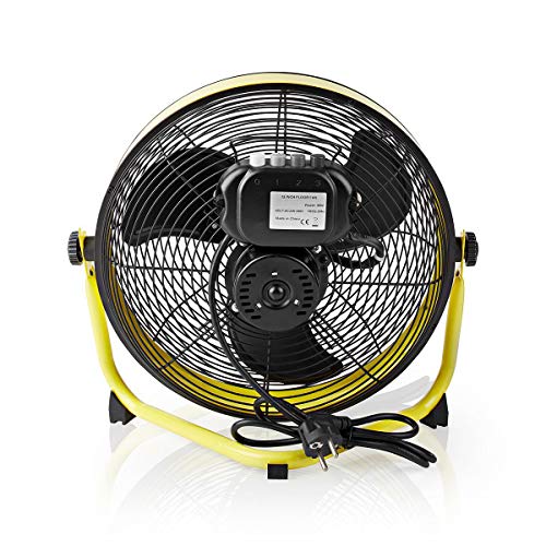 NEDIS Bodenventilator - 300 mm - 3-Geschwindigkeitsstufen - Kippbar - Gelb/Schwarz