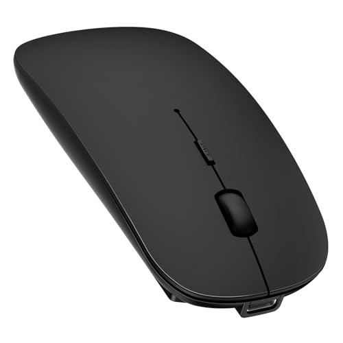 TECKNET Bluetooth Maus, Kabellose Mouse mit 6 einstellbare DPI | 2.4G USB Funkmaus, 4 Tasten Wireless Mouse, Bluetooth 5.0 Tragbare Mini Funkmaus für Laptop/MacBook/Computer