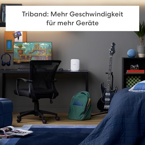 Amazon eero Pro 7 Mesh-WLAN-Router (neueste Version) | Unterstützt Internet-Geschwindigkeiten von bis zu 5 Gbit/s | WLAN-Abdeckung bis zu 560 m² | 3er-Pack