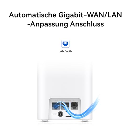 5G CPE 5, 5G Router SIM, Wi-Fi 6 AX3000, H155 | DL 3600 Mbit/s/UL 500 Mbit/s, 9-dBi-Antenne mit hoher Verstärkung, LAN/WAN-Anschluss, WLAN-Diagnose, Home Broadband Mesh+