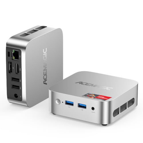 ACEMAGICIAN V1 Mini PC, AMD Ryzen5 3500U bis zu 3,7 GHz, 8GB DDR4 256GB SSD | Windows 11 Pro Mini Computer, Dual 4K Display/ WiFi 5/ BT 4.2 für Home Office, Büro, Business, Multimedia