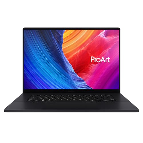 ASUS ProArt P16 OLED H7606WI#B0D5RH8WWR Notebook aus Aluminium mit 16" Glossy Monitor, AMD Ryzen AI 9 HX 370, 32GB RAM, 2TB SSD PCIE, NVIDIA GeForce RTX 4070, Win 11 Home, schwarz