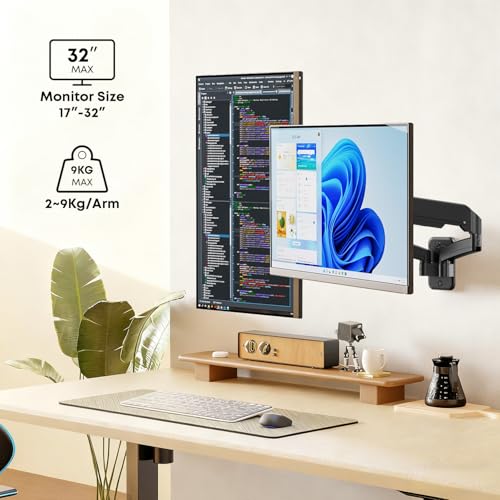 IMtKotW 17-32'' Monitor Wandhalterung 2 Monitore, 9 kg/arm