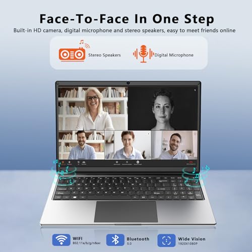 16-Zoll-Laptop,8GB DDR RAM, 256GB SSD tragbarer Laptop,erweiterbar auf 1 TB,AMD A9-9400 Radeon R5 Prozessor bis zu 3,2 GHz,9000-mAh-Akku,USB-3.0-Schnittstelle,Dual-Band-WLAN, Webcam, schlankes Laptops